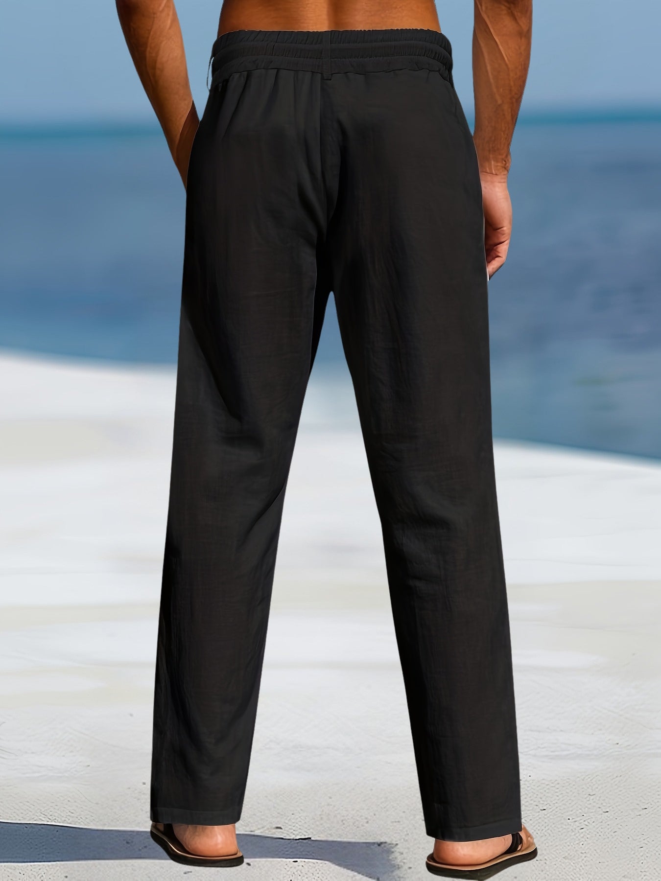 Aznar - Relaxed Drawstring Straight Leg Pants