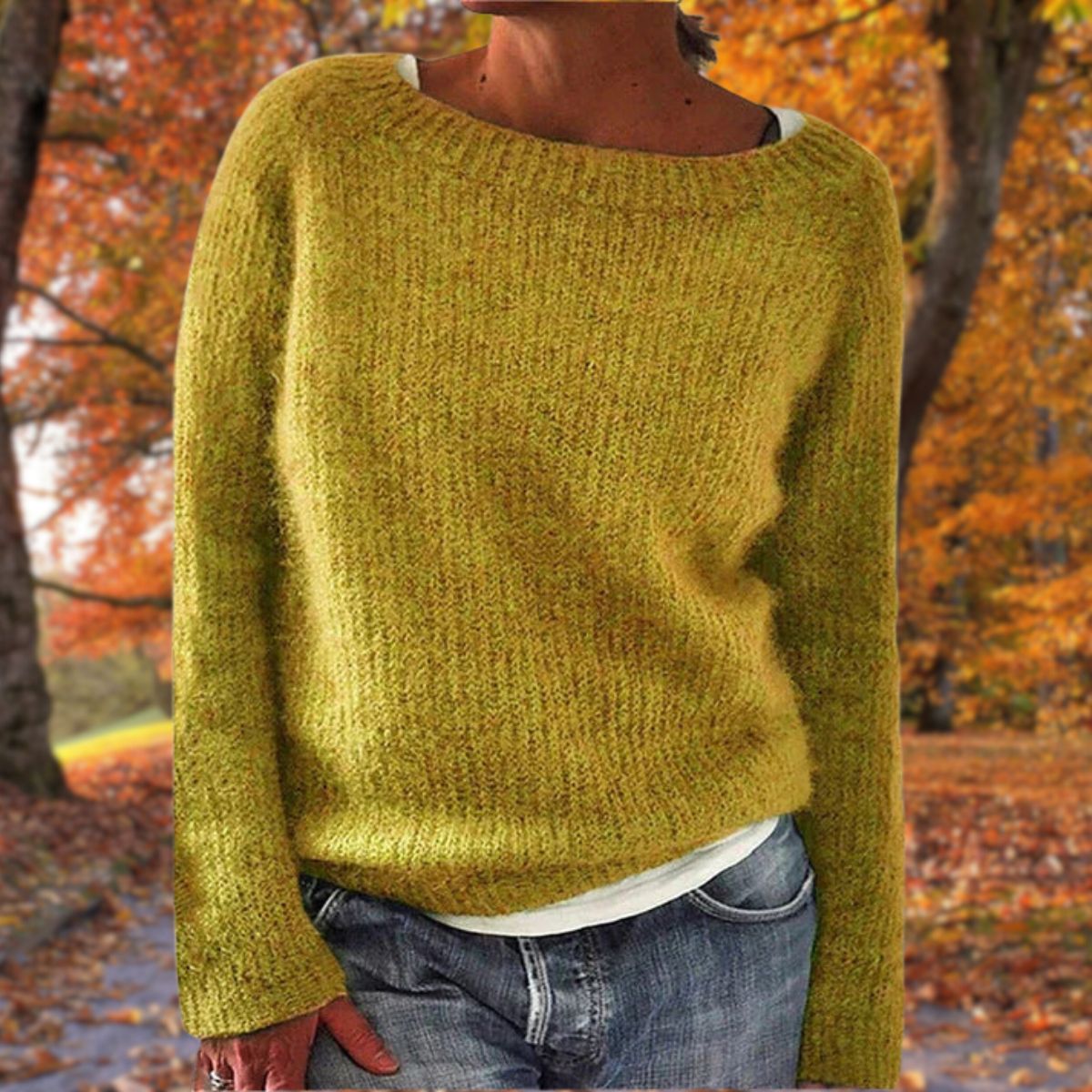 Haydee | Sweater Wide Neck Long Sleeve Relaxed Fit