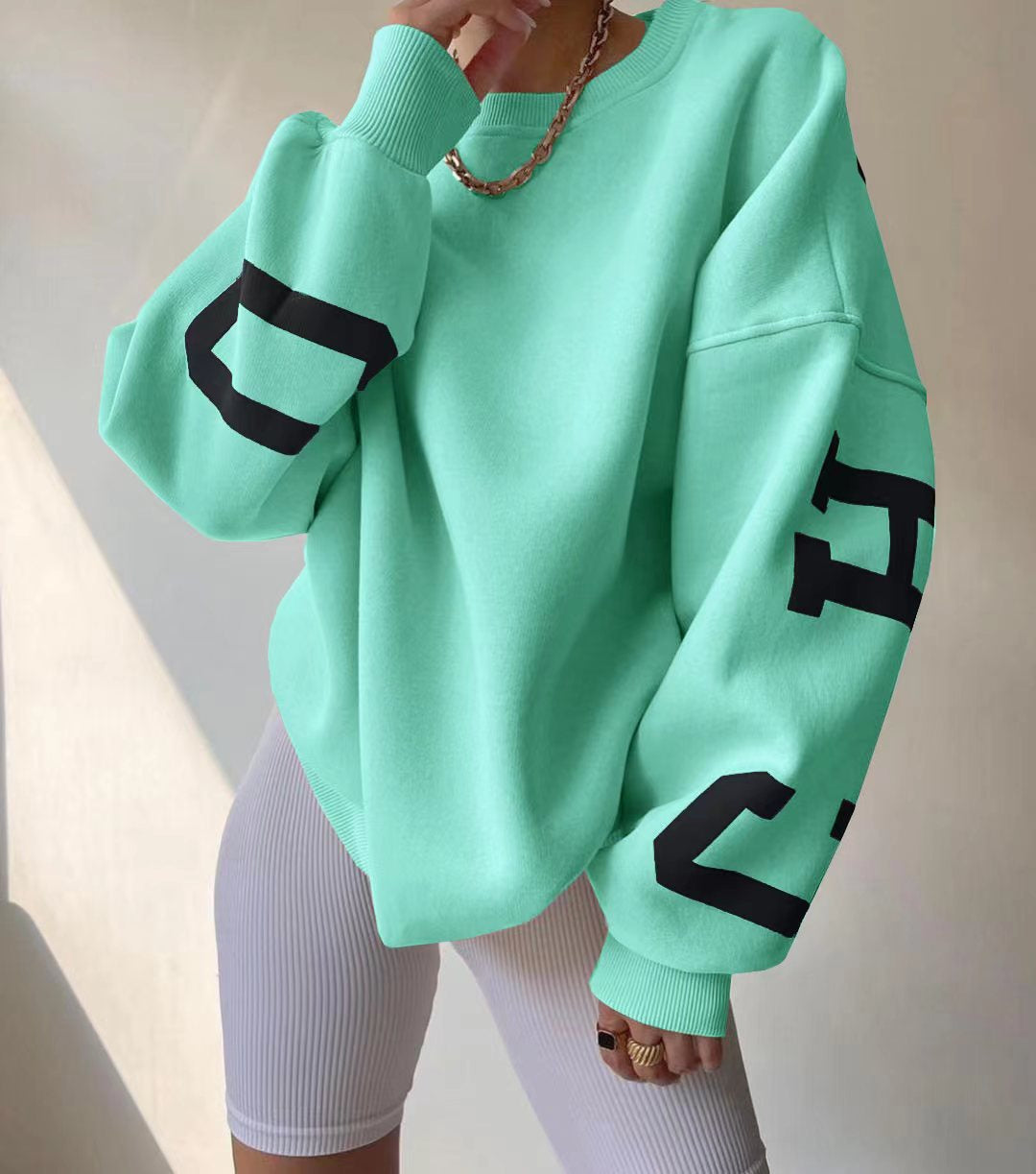 Alara | Sweater with Graphic Print and Long Sleeves