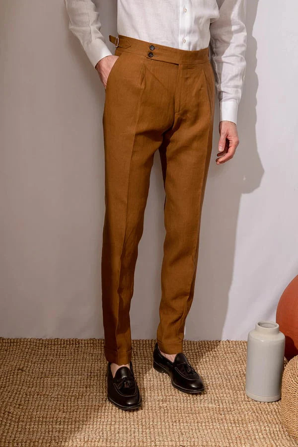 Rolf | Pleated Trousers With Side Adjusters