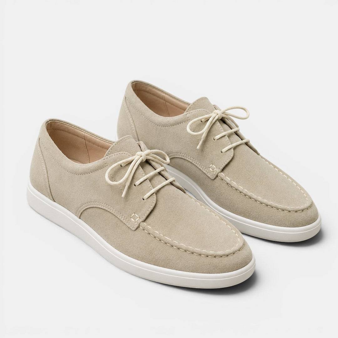 Lilian | Shoes Navy Lace Up Moc Toe Style