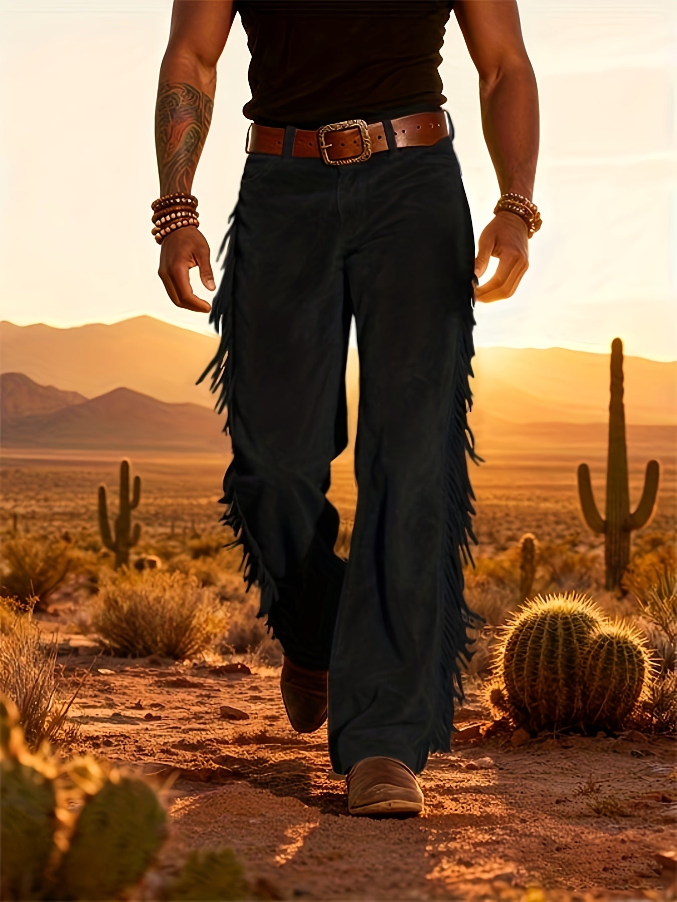 Altan - Fringe Straight Leg Western Trousers
