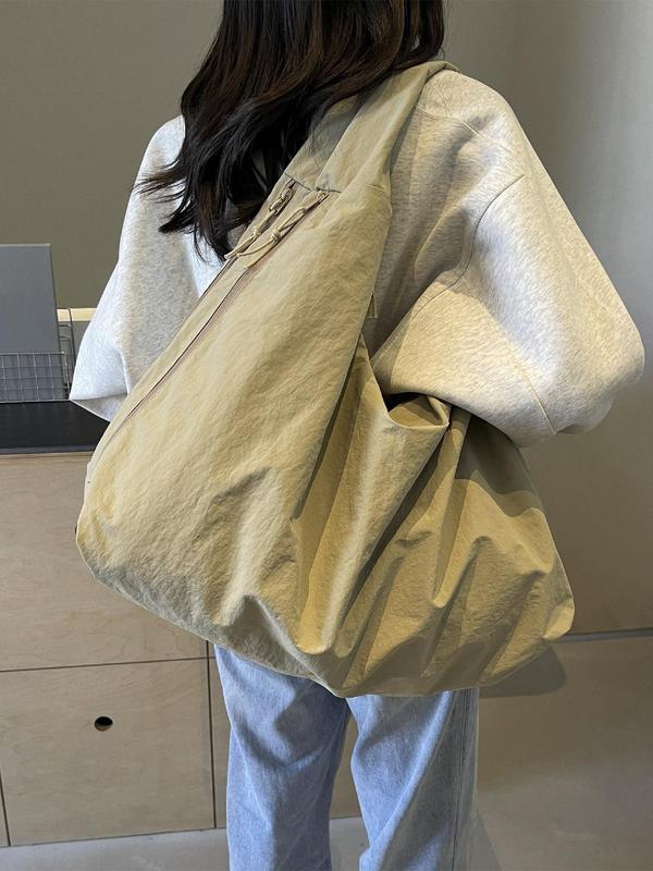 Marilla |  Oversized Nylon Slouch Shoulder Bag