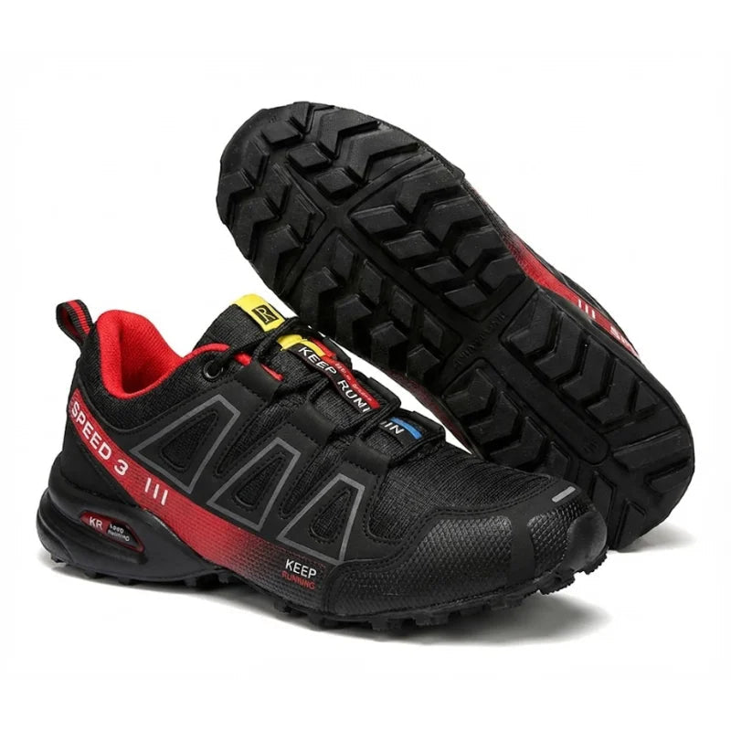 Elsie | Trail Sneakers With Colorblock Lace-Up Panels