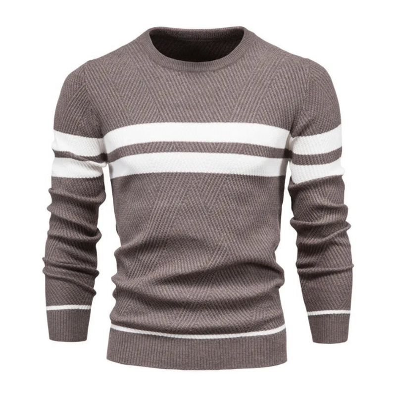 Arminas | Sweater Long Sleeve Striped Crew Neck Knit