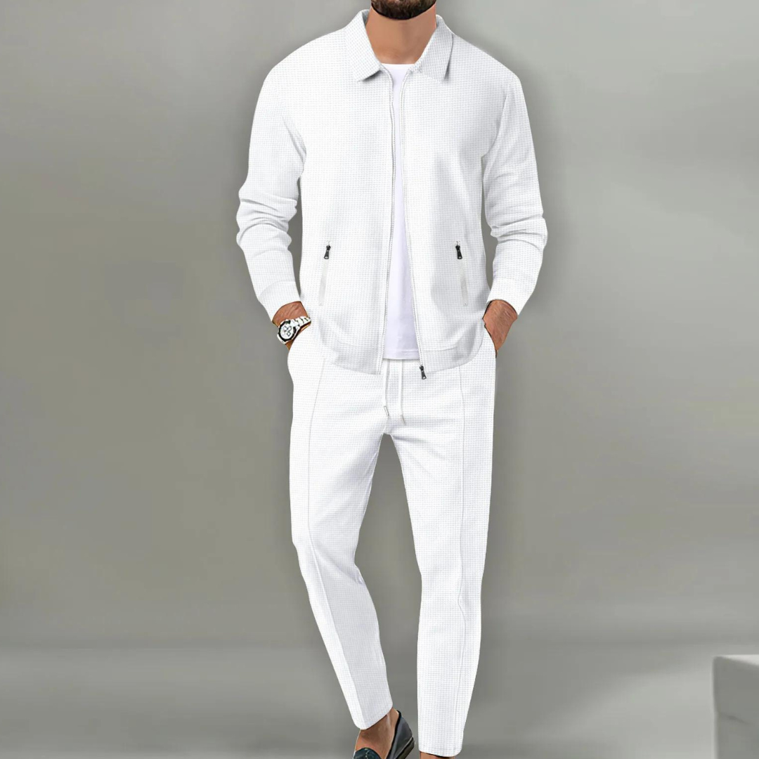 Hank | Zip-Up Jacket and Tapered Pants Set