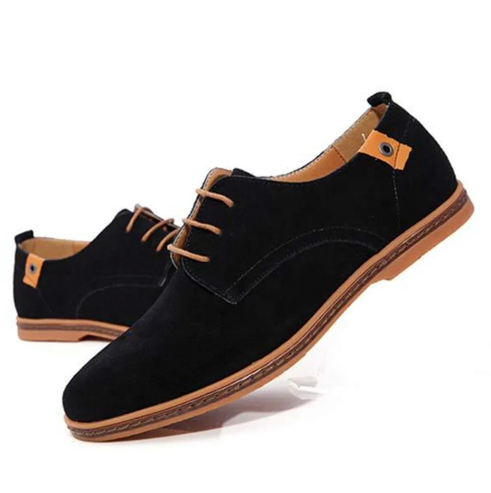 Steeve | Lace-Up Shoes Brown Suede-Feel Low-Top
