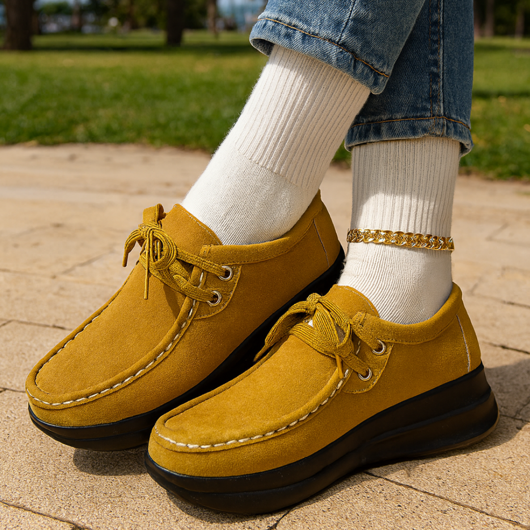 Tonja – Lace Up Slip On Walking Shoes