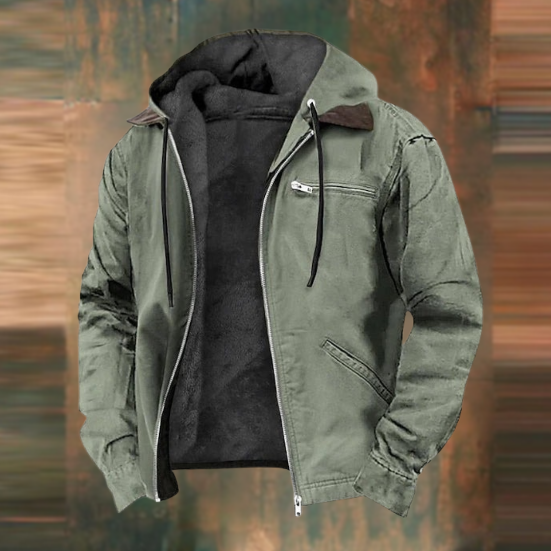 Alastair | Jacket With Hood and Zippered Chest Pocket