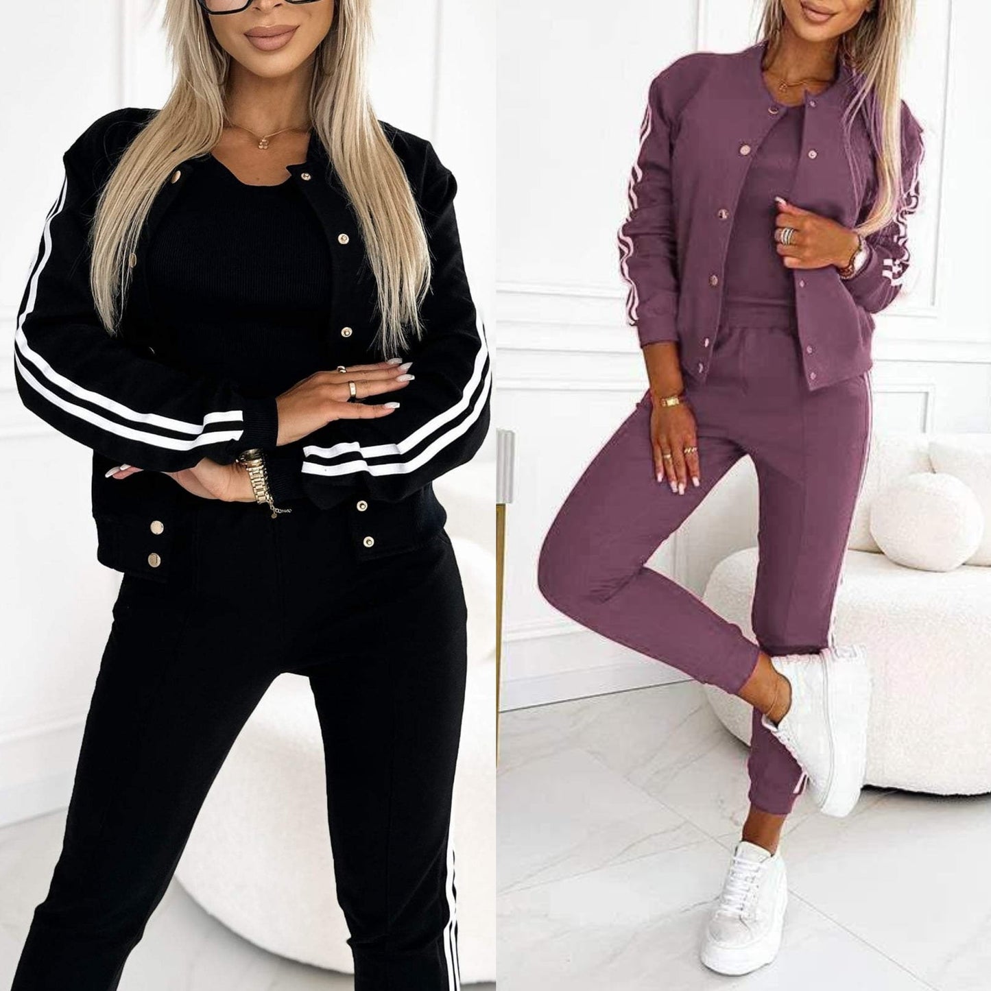 Kendra | Three Piece Jogger Lounge Set