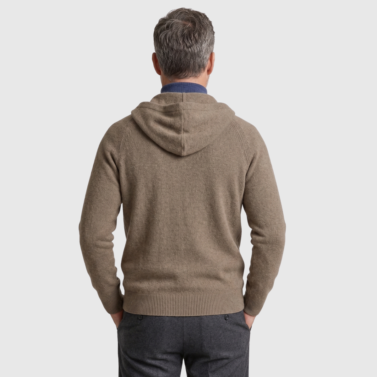 Atlascore | Hooded Merino Wool Zip-Up Sweater