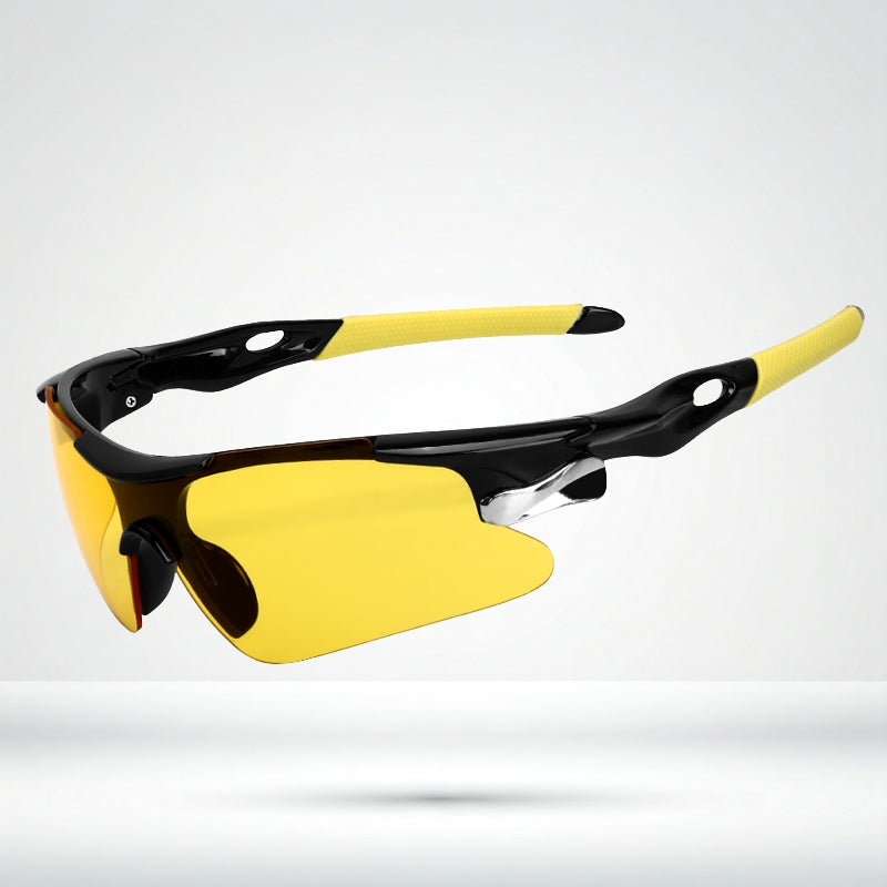 Salmeron - Sport Wraparound Sunglasses Mirrored Lens Lightweight Frame