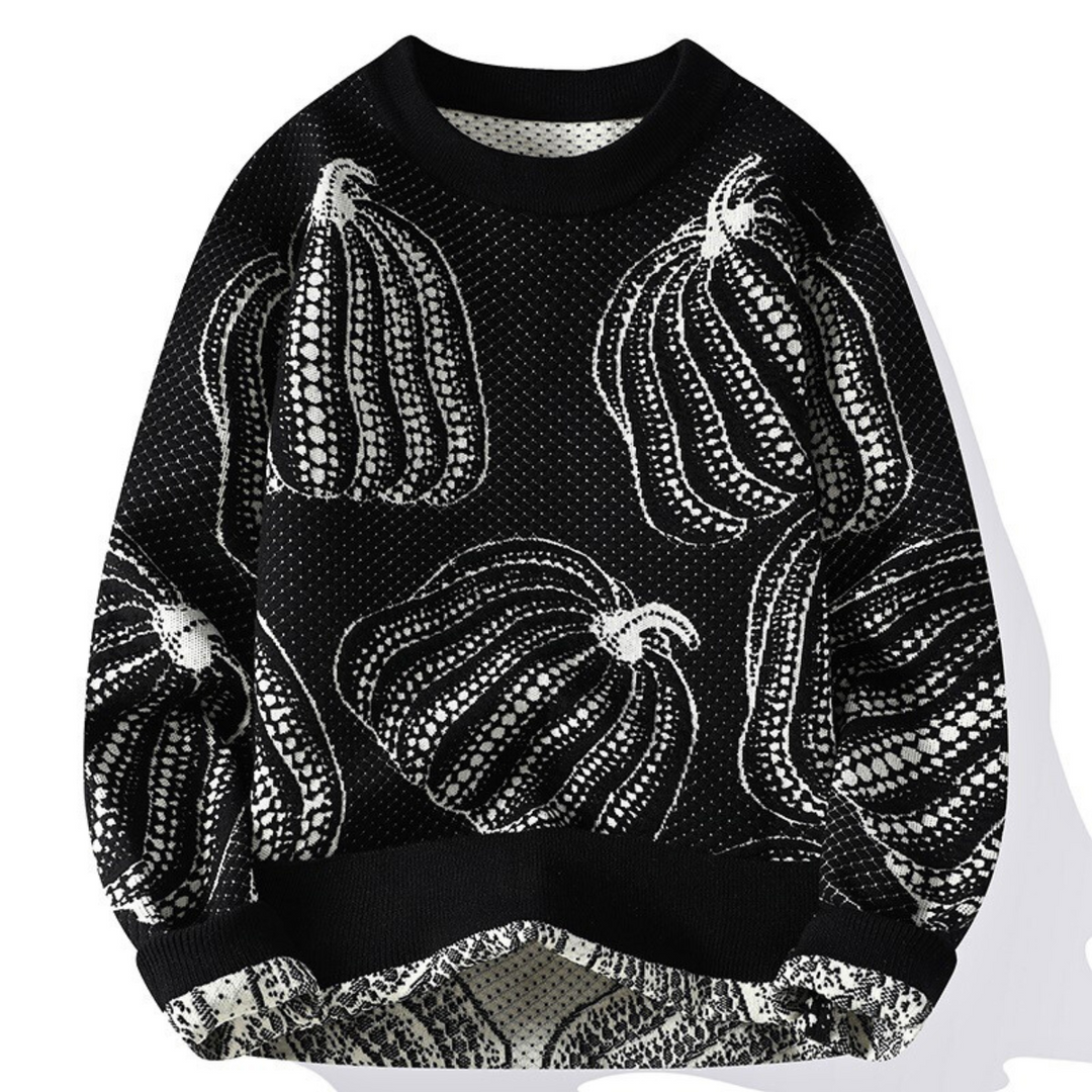 Rinaldo | Sweater Crew Neck Pumpkin Pattern Knit