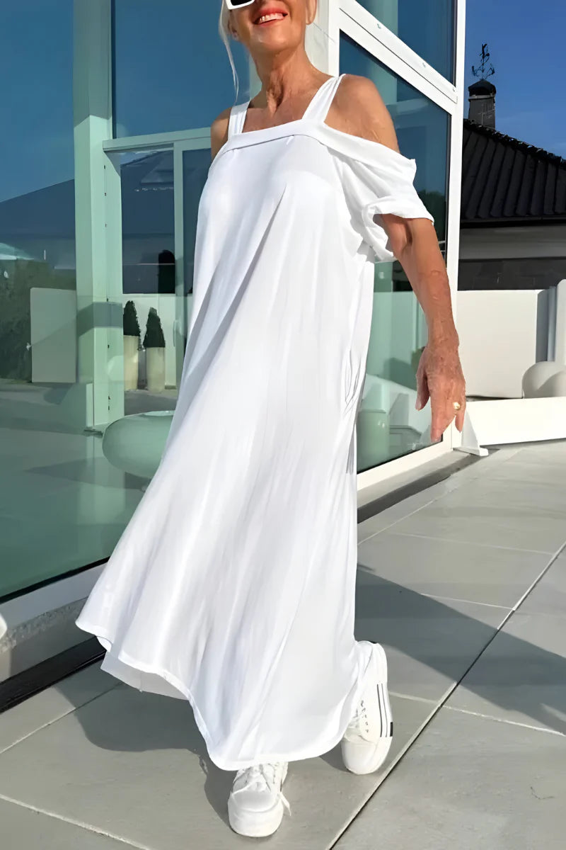 Vathsala | Off Shoulder Loose Maxi Dress