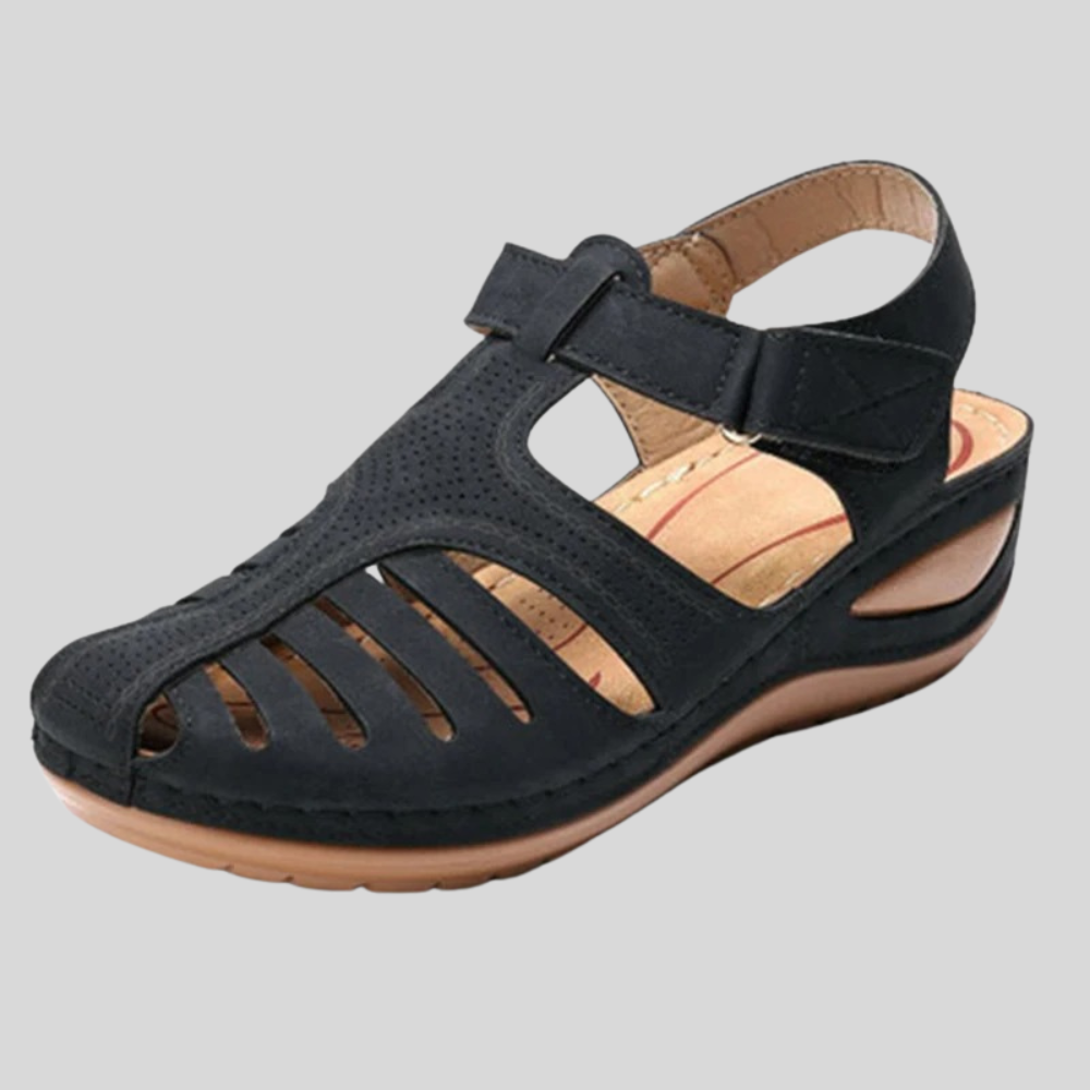 Leola | Closed Toe Cutout Strap Sandals