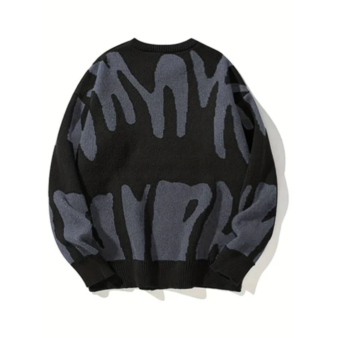 Jochem | Sweater With Hood and Blue Contrast Stitching