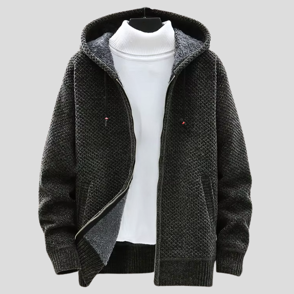 Prismmark | Knit Hoodie with Textured Design