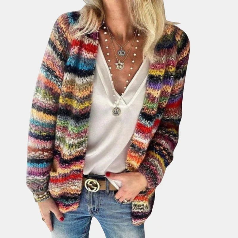 Kimbella | Multicolor Open Front Cardigan