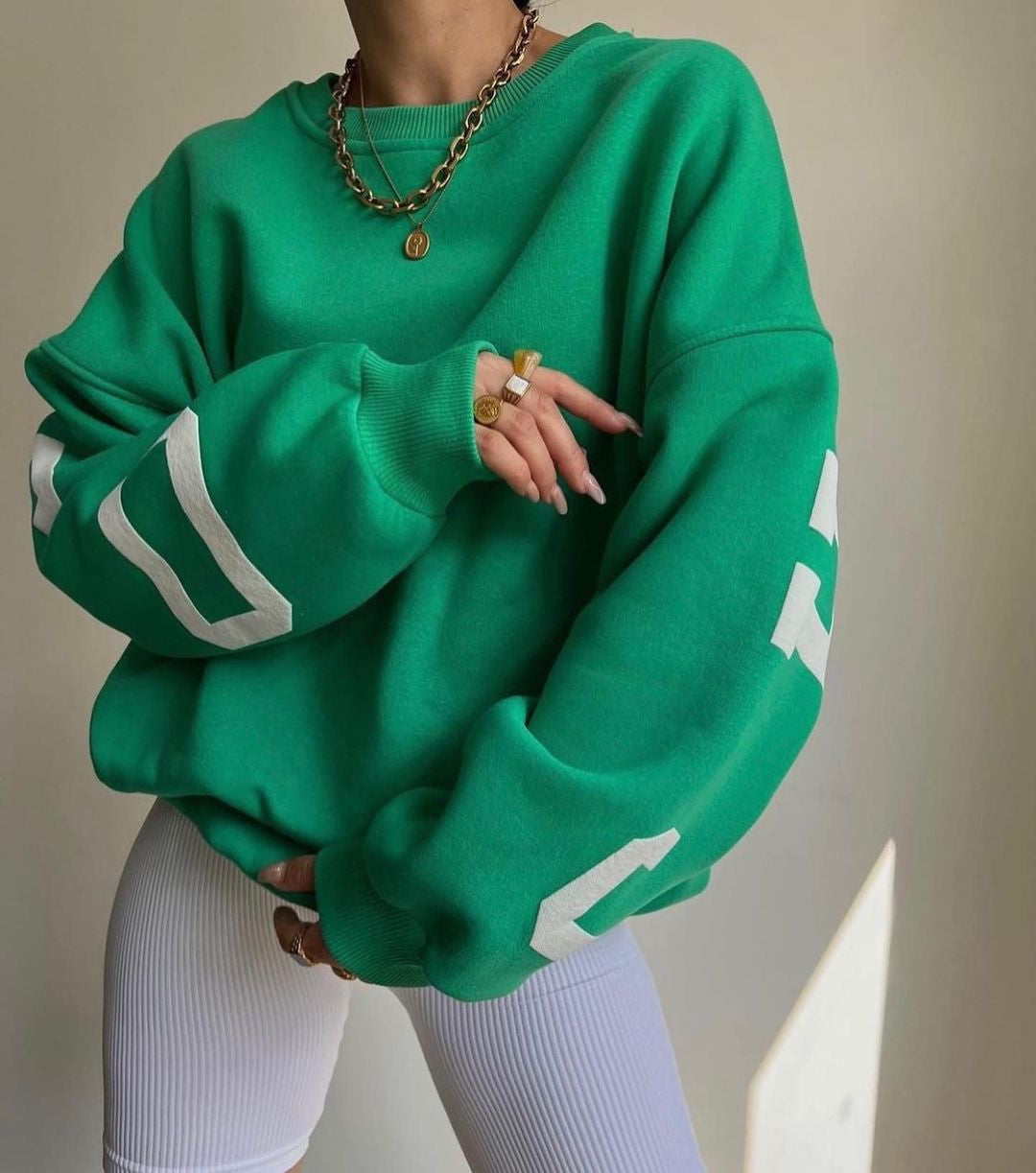 Alara | Sweater with Graphic Print and Long Sleeves