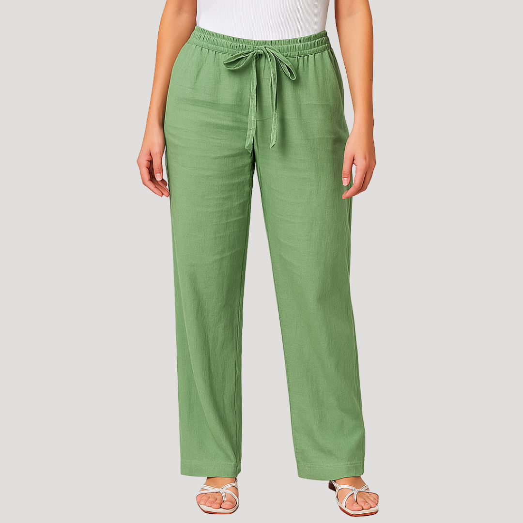 Eylem | Wide Leg Drawstring Pants With Pockets