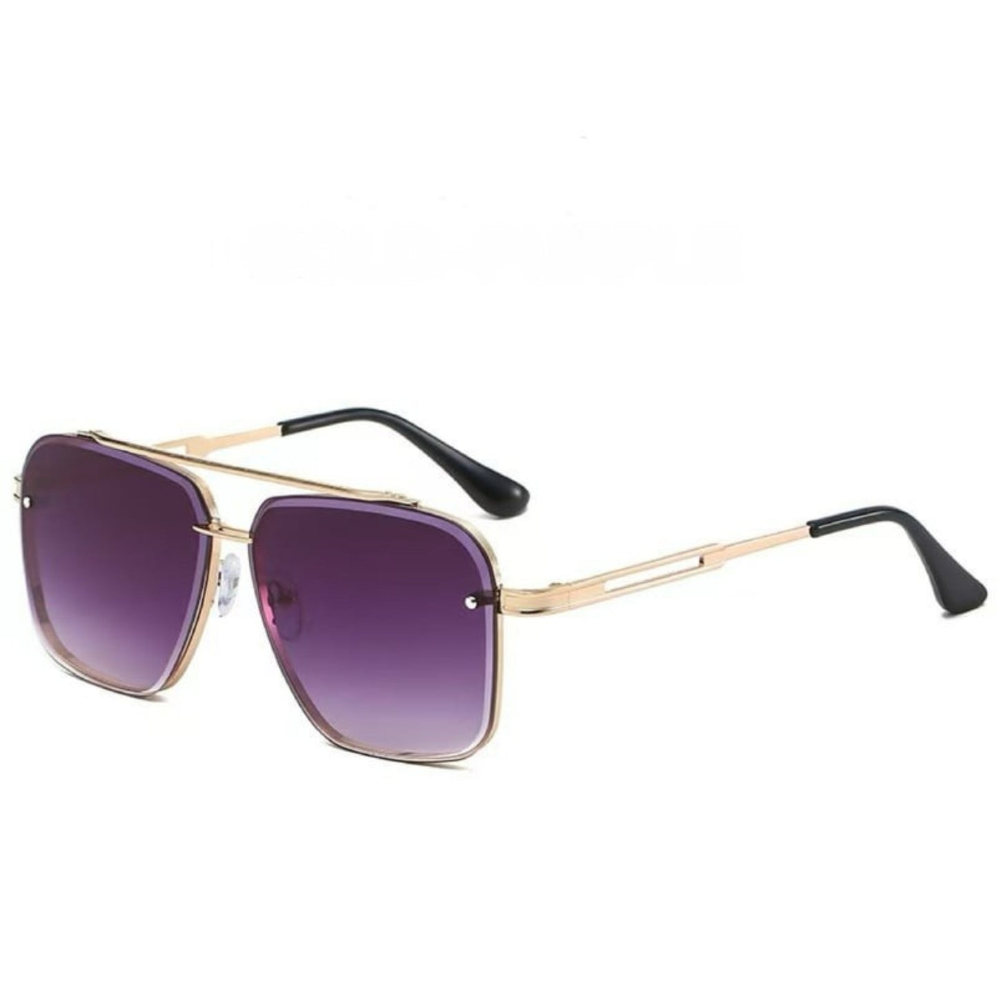 RayForge - Square Aviator Gradient Lens Metal Sunglasses
