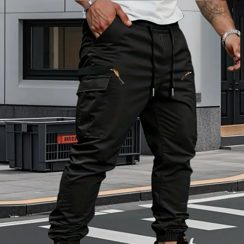 Masoon | Jogger Pants with Drawstring Waist and Pockets