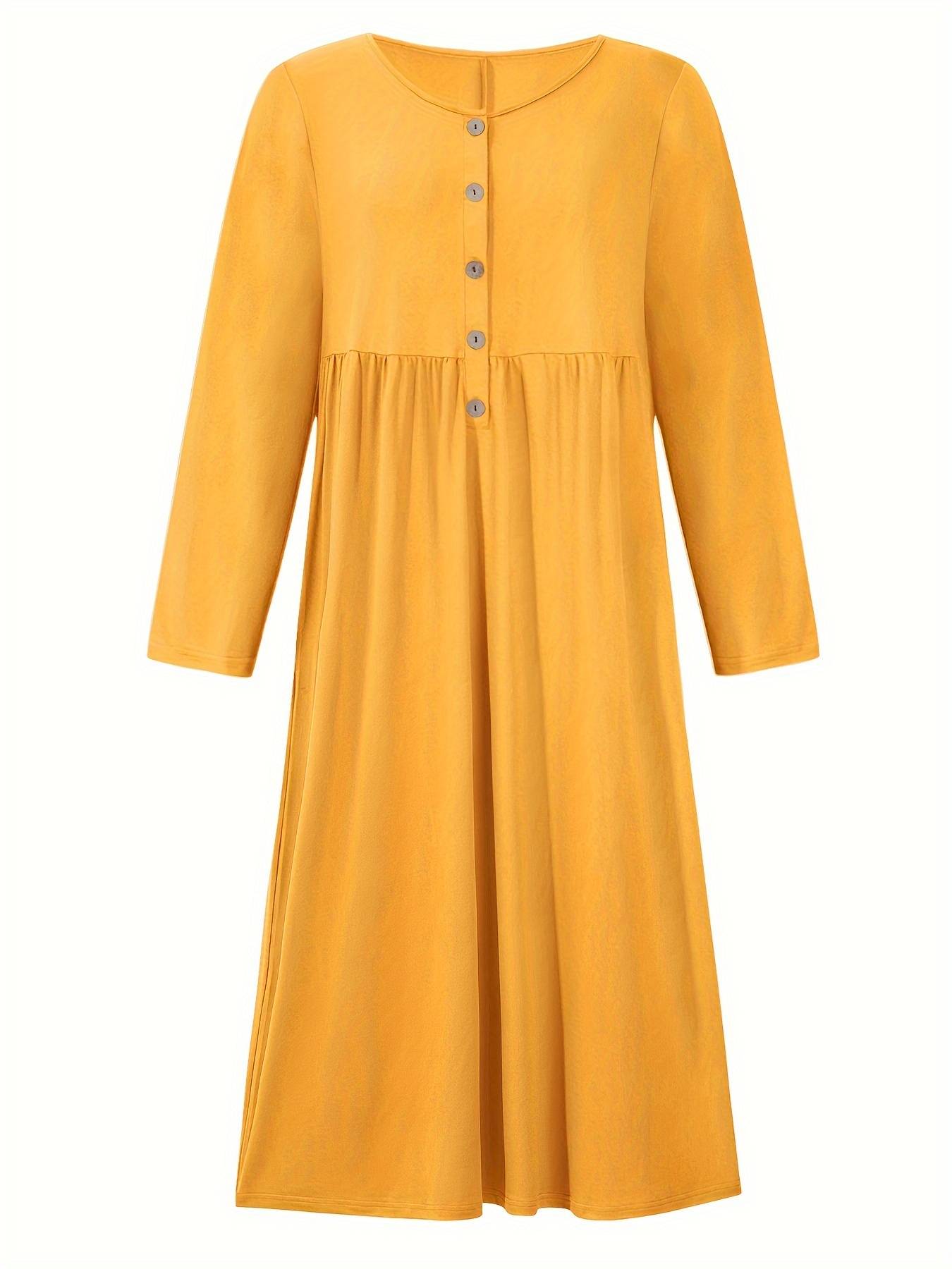 Imethma | Maxi Dress Long Sleeve Button Pocket