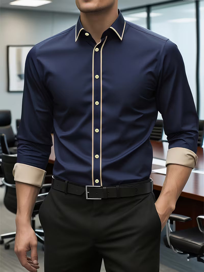 Daven | Long Sleeve Slim Fit Button Shirt