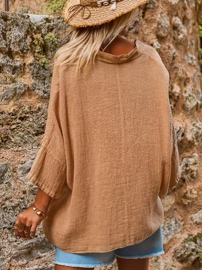 Sienna | V-neck Batwing Sleeve Top in Multiple Colors