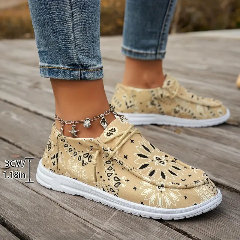 Isavella | Floral Pattern Slip-On Casual Shoes