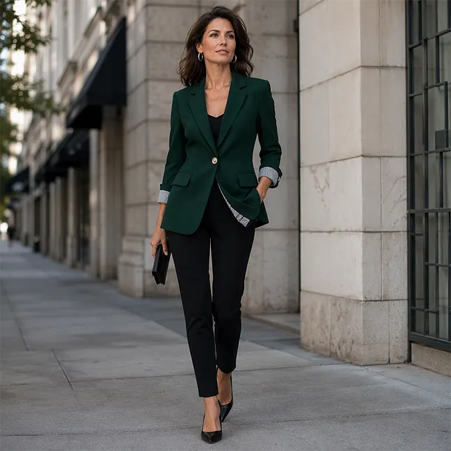 Rigieta | Blazer with Rolled Cuffs and Lapels
