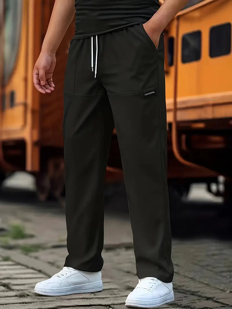Travys | Straight Leg Drawstring Pocket Joggers