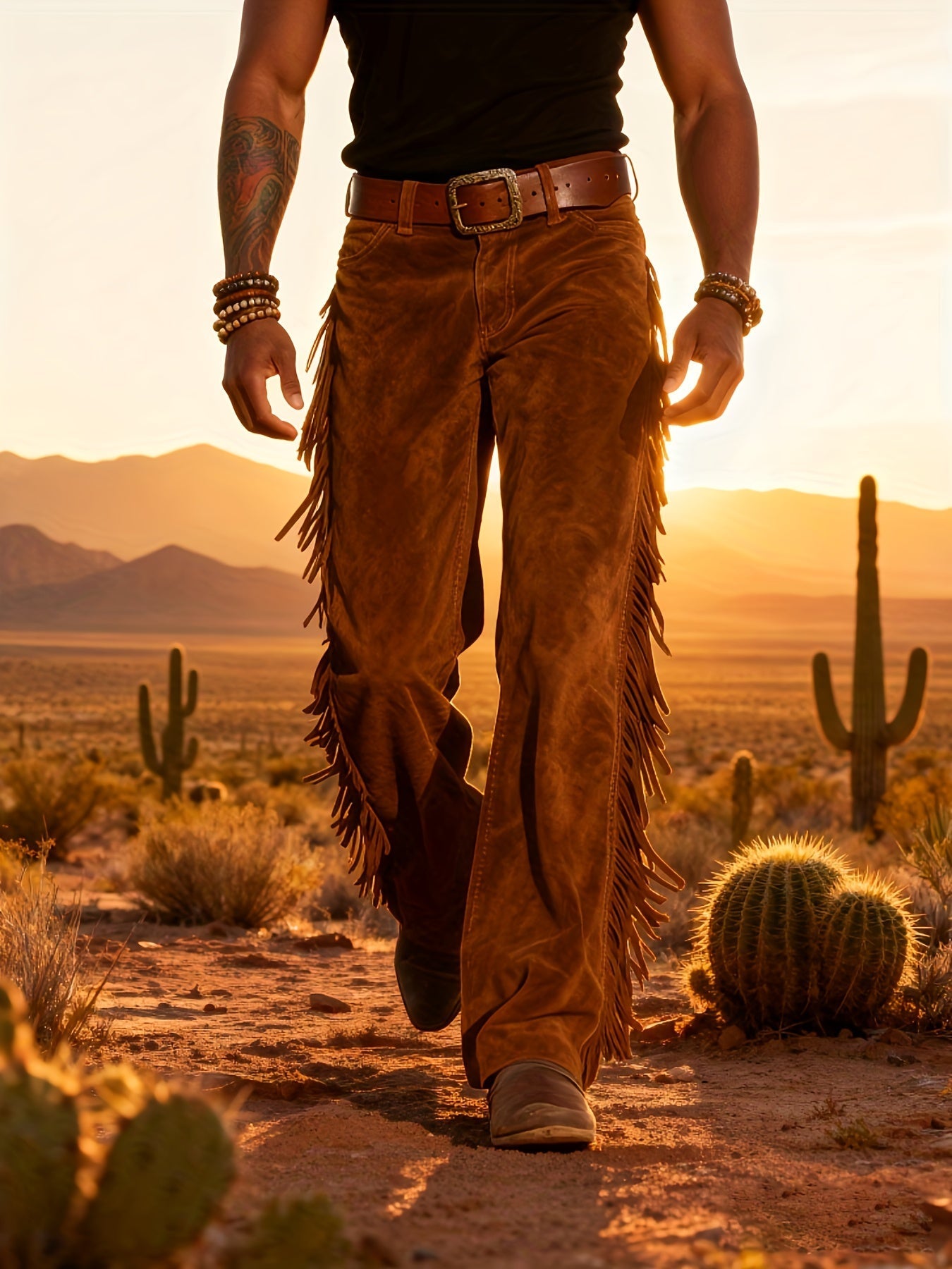 Altan - Fringe Straight Leg Western Trousers