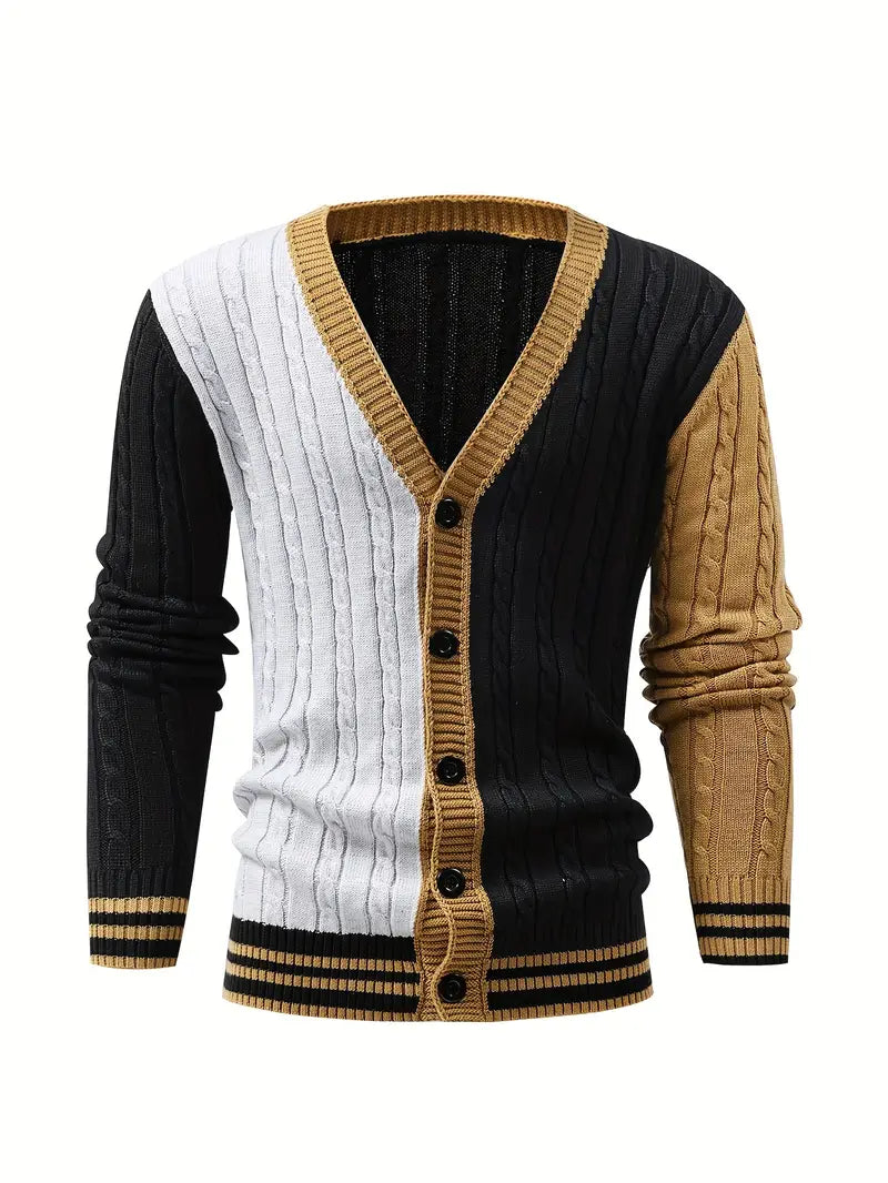 Bryant | Long Sleeve Cable Knit Button Cardigan