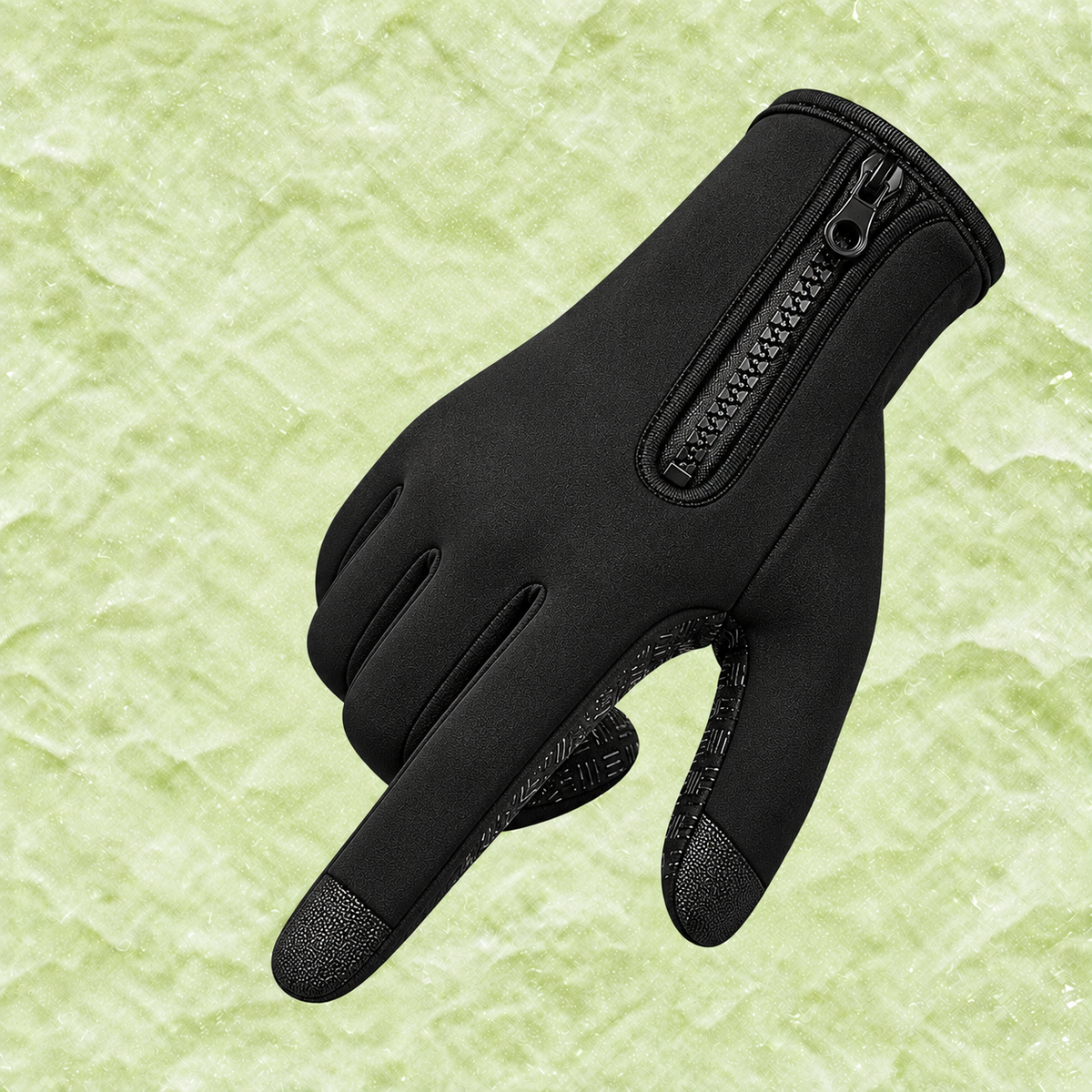 Newman | Gloves With Soft-Looking Zip Cuffs