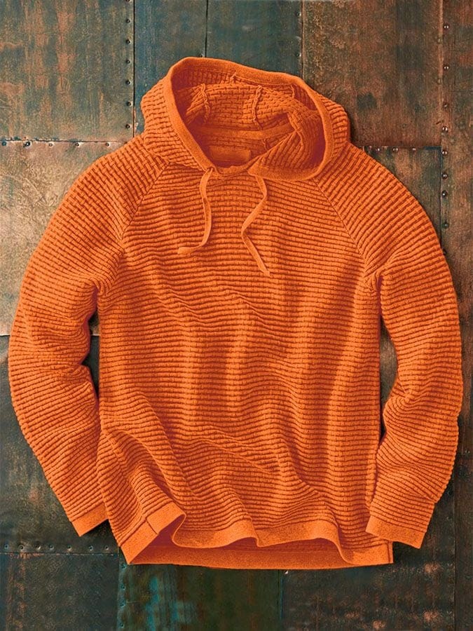 Jacob | Knit Hooded Long Sleeve Pullover