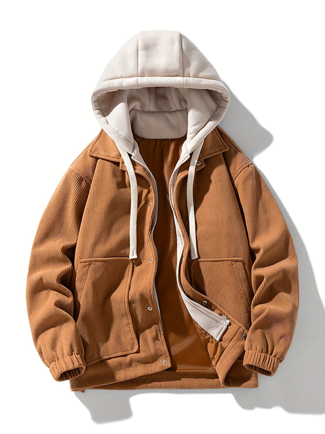 Jacques | Hooded Long Sleeve Corduroy Jacket
