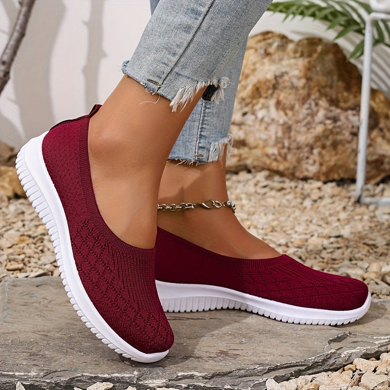 Syffina - Breathable Slip On Walking Shoes