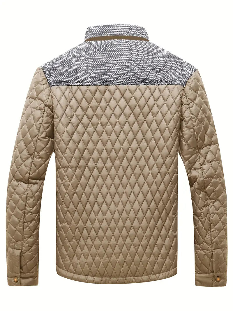 Proctor | Quilted Stand Collar Zip Jacket