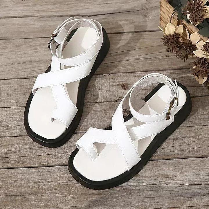 Afrozeh | Strappy Platform Sandals With Buckle
