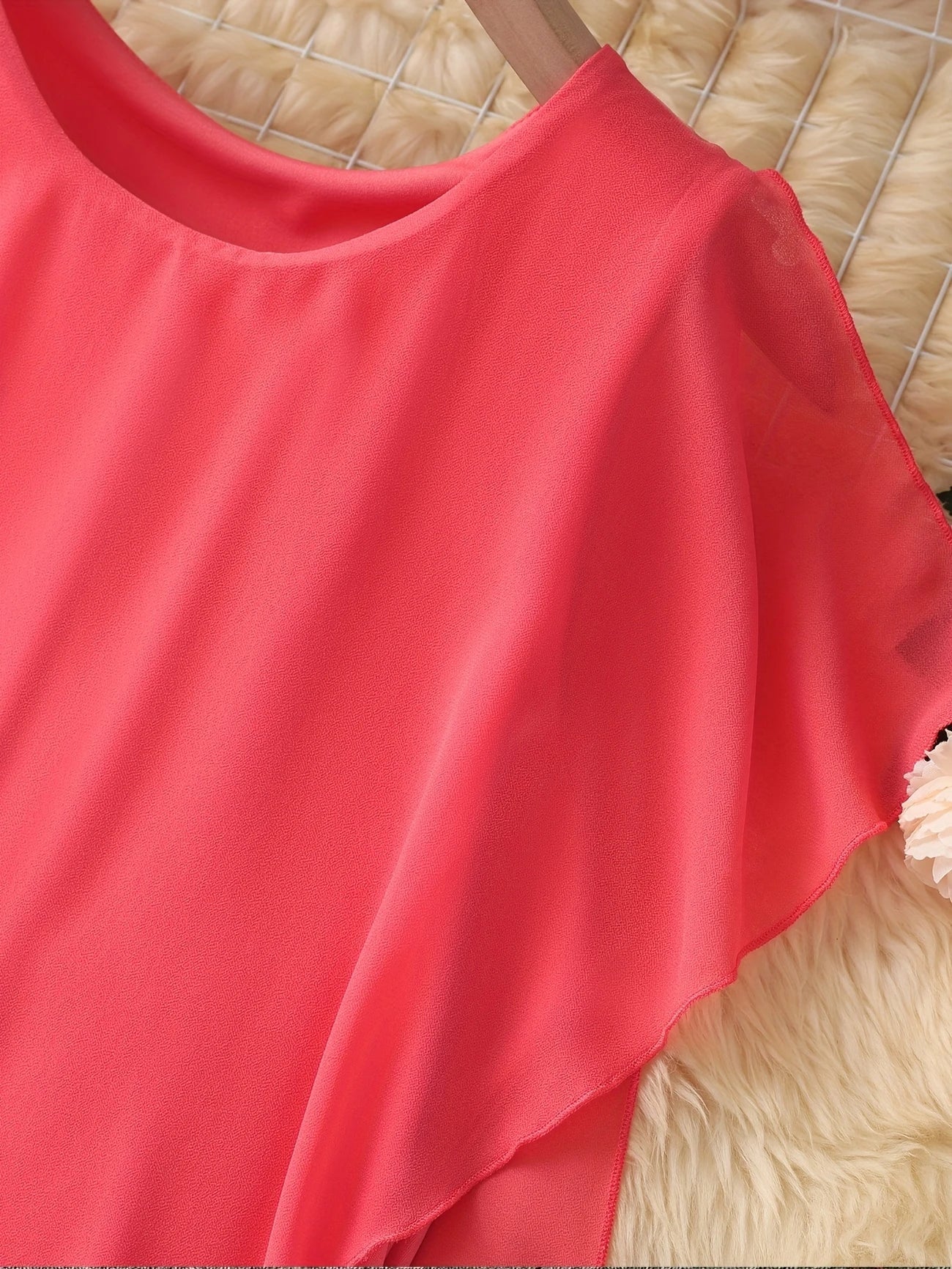 Maren | Sleeveless Asymmetrical Overlay Midi Dress