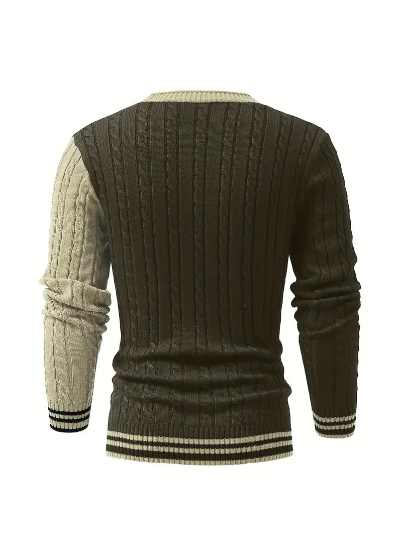 Bryant | Long Sleeve Cable Knit Button Cardigan