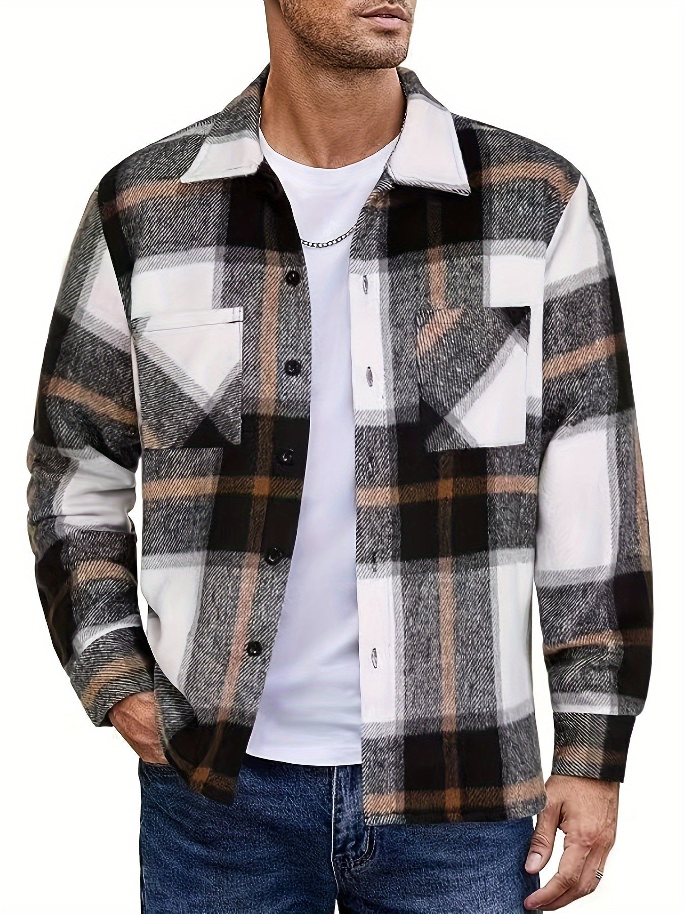 Bobby | Plaid Long Sleeve Shirt Jacket