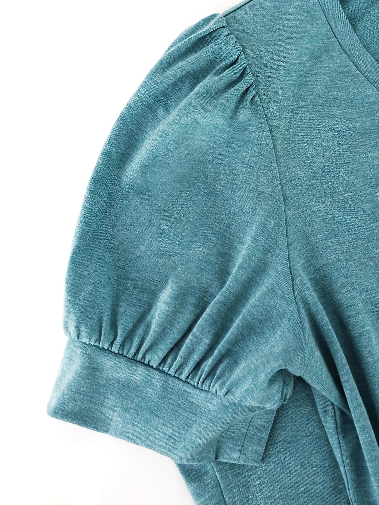 Kizzy | V-Neck Puff Sleeve T-Shirt