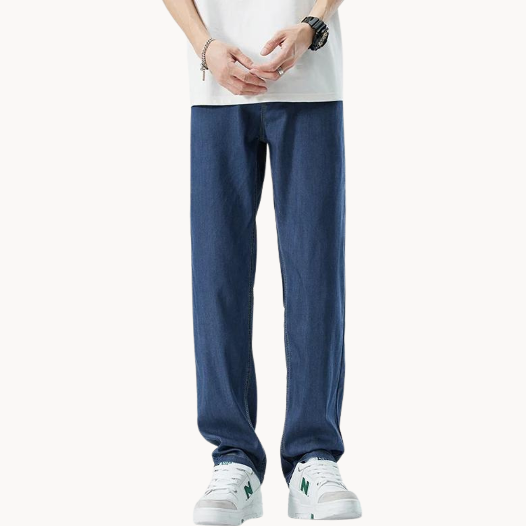 Teofilo | Wide Leg Washed Denim Jeans
