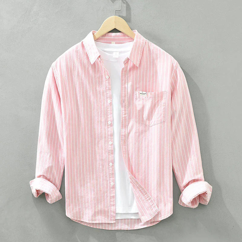 Edwin | Striped Long Sleeve Button-Up Shirt
