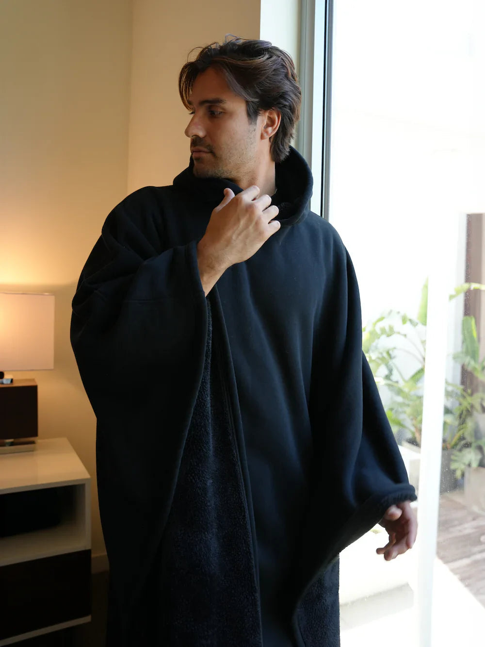 VelvetNomad | Hooded Blanket Poncho With Soft-Looking Lining