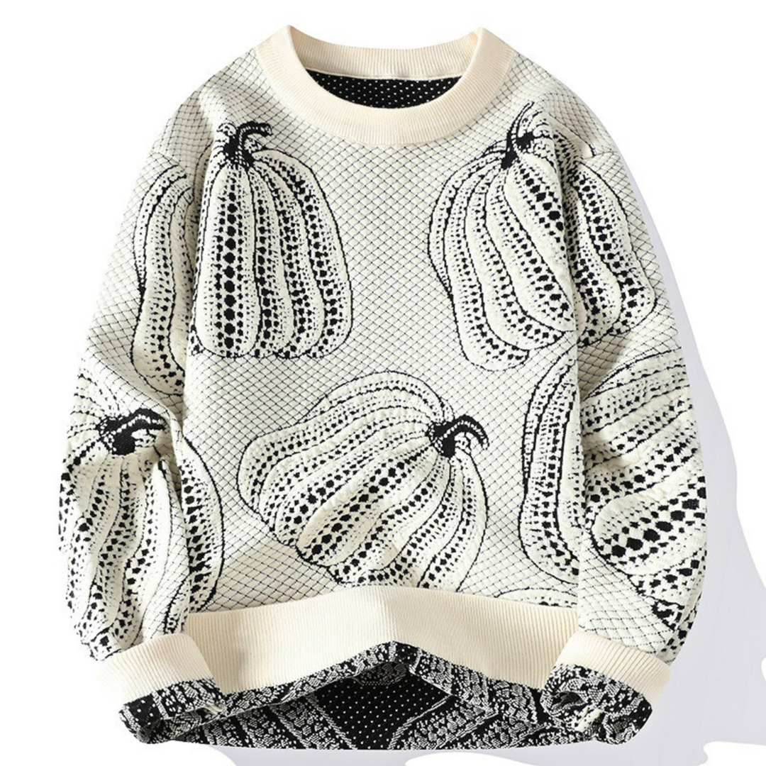 Rinaldo | Sweater Crew Neck Pumpkin Pattern Knit