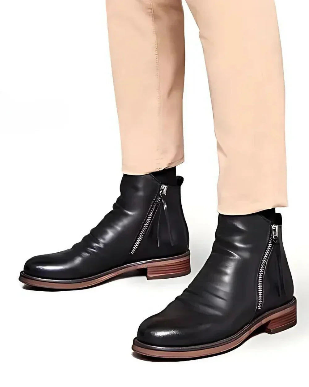 Benes | Ankle Boots with Side Zipper