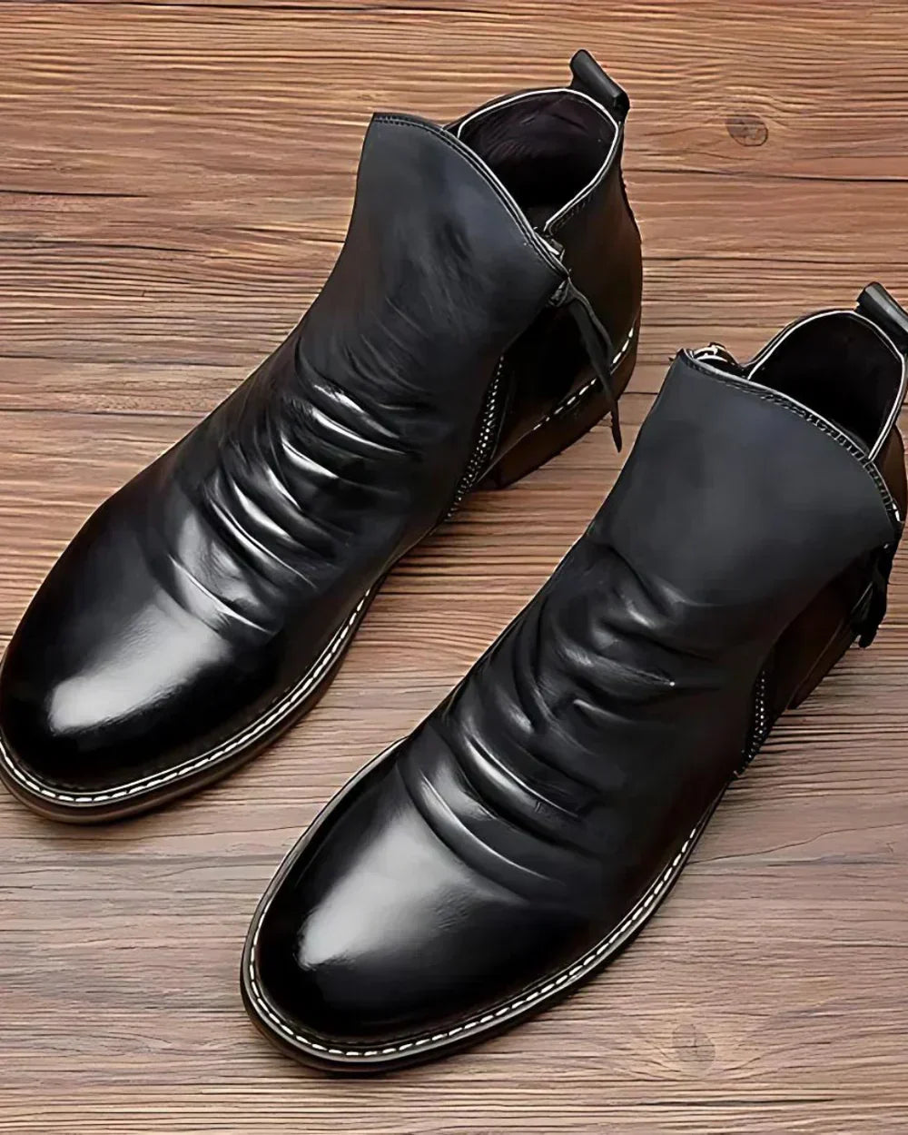 Benes | Ankle Boots with Side Zipper